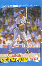 1988 Fleer Exciting Stars Baseball Cards       025      Don Mattingly